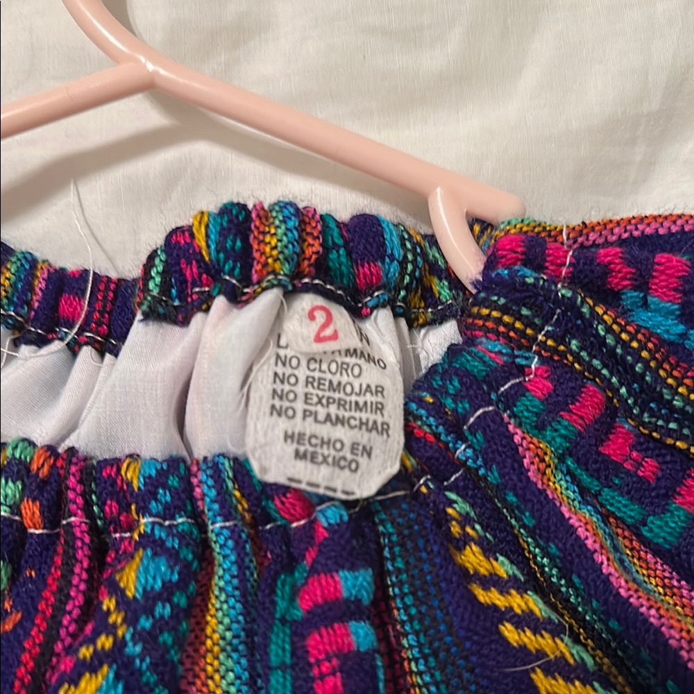 Colorful Ruffled Baby Dress with Lace - Picture 8 of 9
